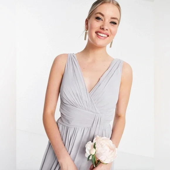 Little Mistress Gray Maxi Dress - Picture 3 of 5